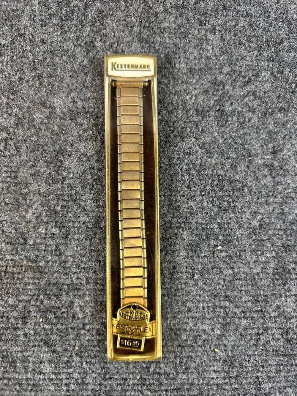 Vintage Kestenmade Kest-O-Flex Watch Band Gold Tone Made in USA